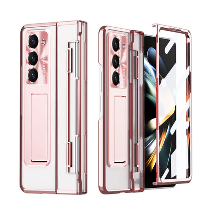 Armor Electroplated Anti-fall Protective Phone Case For Samsung Galaxy Z Fold3/4/5 With Back Screen Glass - Mycasety Mycasety