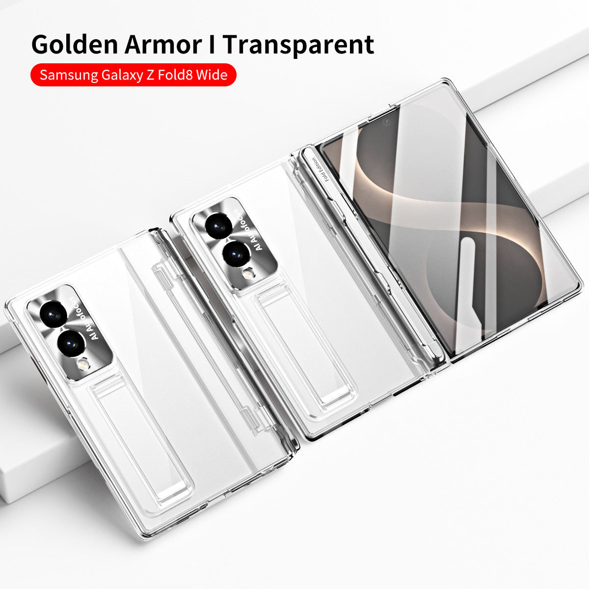 Armor Electroplated Shockproof Phone Case With Screen Protector For Galaxy Z Fold 8/7/6/5/4/3
