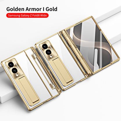 Armor Electroplated Shockproof Phone Case With Screen Protector For Galaxy Z Fold 8/7/6/5/4/3