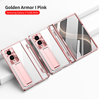 Armor Electroplated Shockproof Phone Case With Screen Protector For Galaxy Z Fold 8/7/6/5/4/3