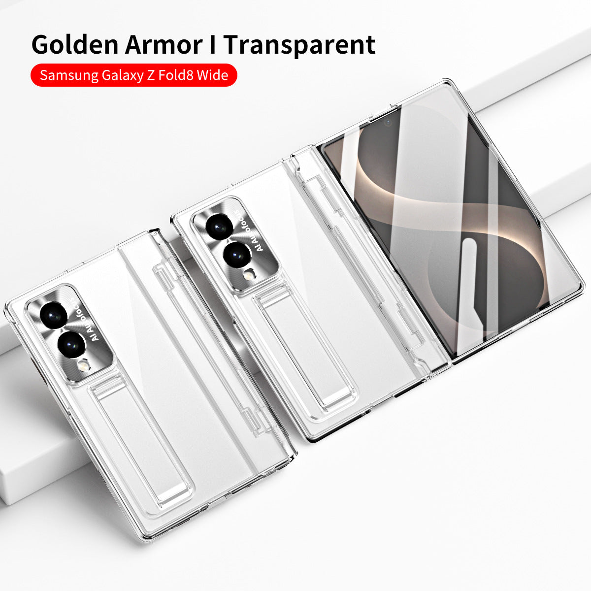 Armor Electroplated Shockproof Phone Case With Screen Protector For Galaxy Z Fold8 Wide Ultra