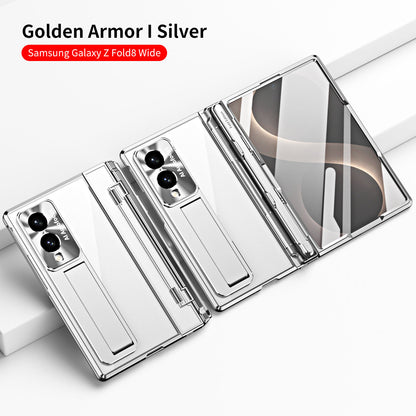 Armor Electroplated Shockproof Phone Case With Screen Protector For Galaxy Z Fold8 Wide Ultra