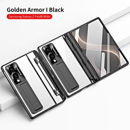 Armor Electroplated Shockproof Phone Case With Screen Protector For Galaxy Z Fold 8/7/6/5/4/3
