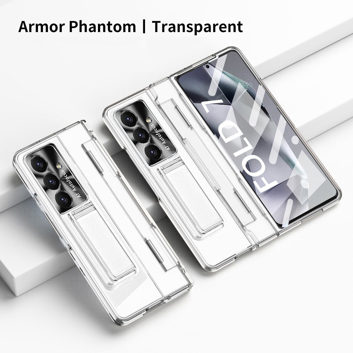 Armor Electroplated Shockproof Phone Case With Screen Protector For Galaxy Z Fold 8/7/6/5/4/3