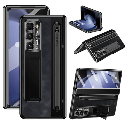 Leather Case With S Pen & Bracket for Samsung Galaxy Z Fold 4/5/6