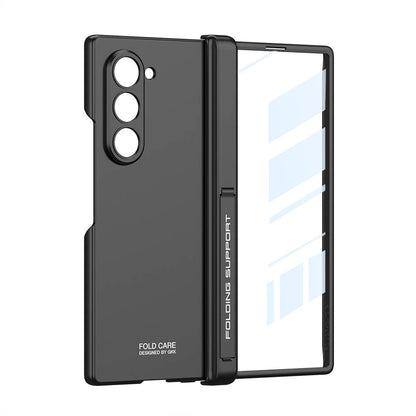 Magnetic Hinge Holder Integrated Screen Glass Matte Case for Galaxy Z Fold6