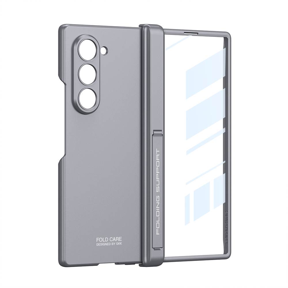 Magnetic Hinge Holder Integrated Screen Glass Matte Case for Galaxy Z Fold6