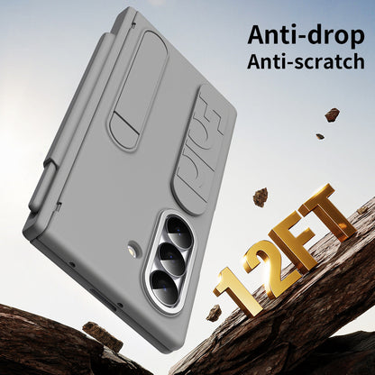Hinge Pen Box Shockproof Phone Case With Screen Protector & Wristband Holder For Galaxy Z Fold 8/7/6/5/4/3