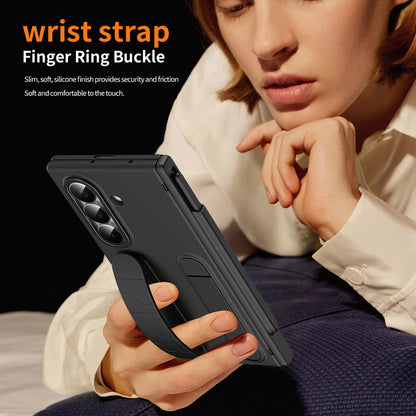 Hinge Pen Box Shockproof Phone Case With Screen Protector & Wristband Holder For Galaxy Z Fold 8/7/6/5/4/3