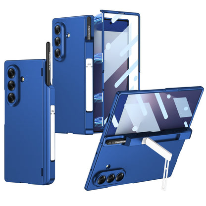Magnetic Hinge Hidden Bracket All-included Case With Pen Box For Galaxy Z Fold