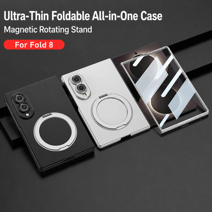 Ultra-thin Shockproof Phone Cover With Ring Holder For Galaxy Z Fold 8/7/6/5/4/3 Wide Ultra