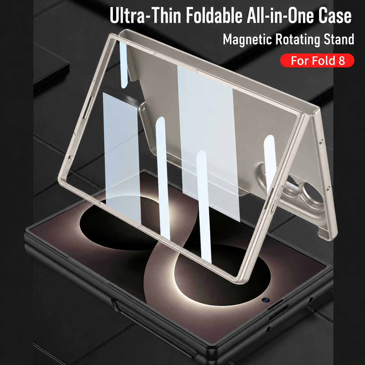 Ultra-thin Shockproof Phone Cover With Ring Holder For Galaxy Z Fold 8/7/6/5/4/3 Wide Ultra