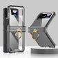 Airbag Ring Hinge Phone Case for Samsung Galaxy Z Flip5 Flip4 Flip3