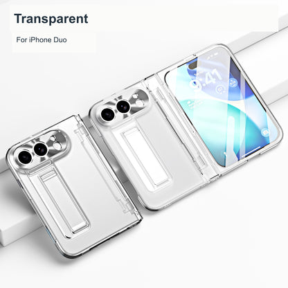 iPhone Duo | Electroplated Kickstand Case with Hinge Protection & Glass Front
