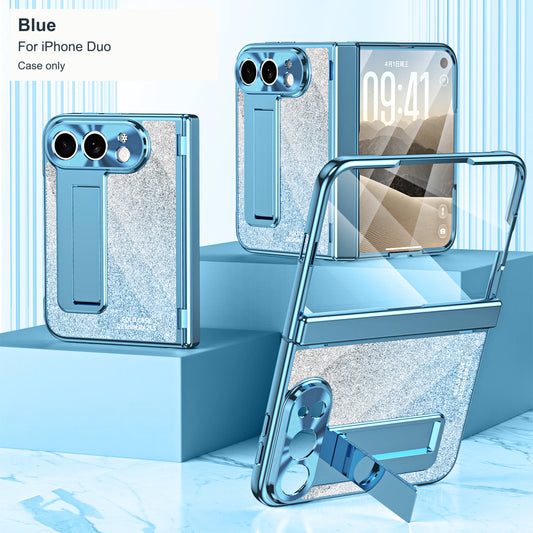 iPhone Duo | Glitter Kickstand Case with Hinge Protection