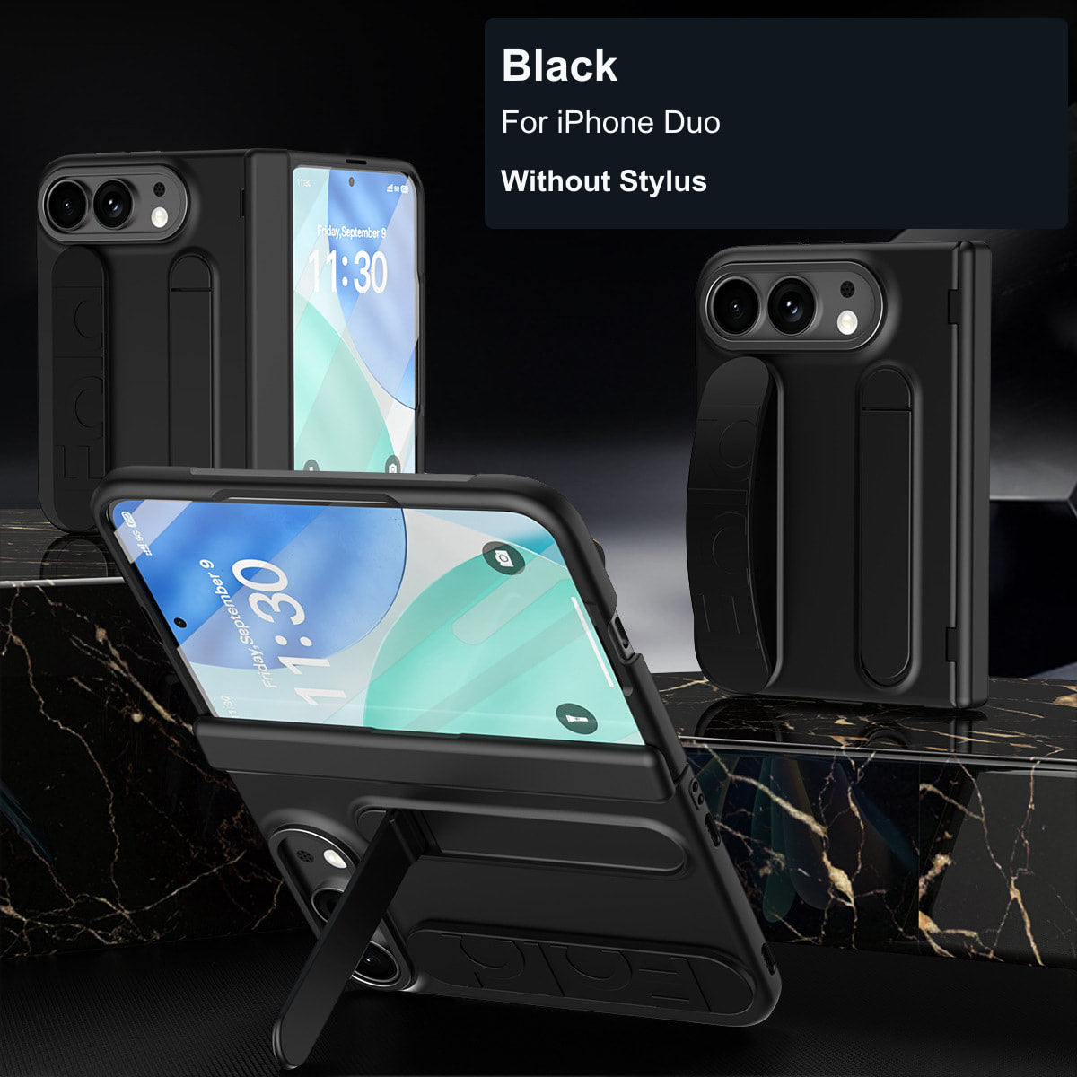 iPhone Duo | Grip Strap Stand Case with Optional Stylus