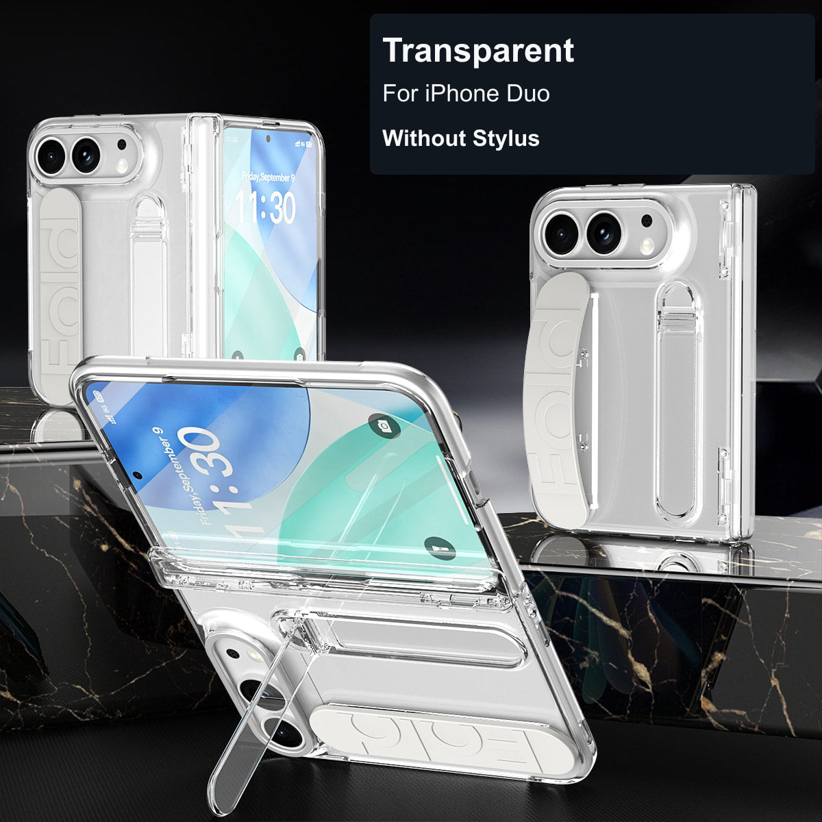 iPhone Duo | Grip Strap Stand Case with Optional Stylus