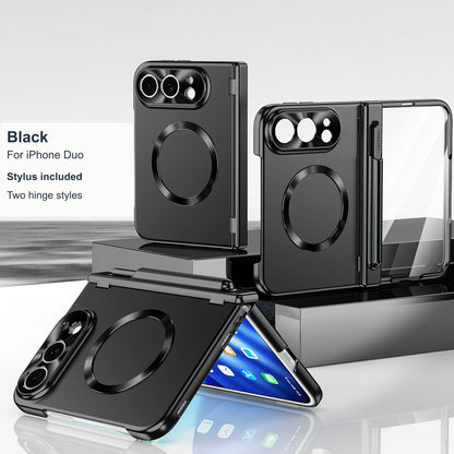 iPhone Duo | Magnetic Case with Stylus & Two Hinge Options