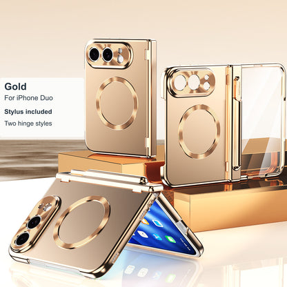 iPhone Duo | Magnetic Case with Stylus & Two Hinge Options