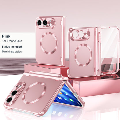 iPhone Duo | Magnetic Case with Stylus & Two Hinge Options