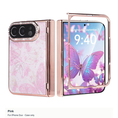 iPhone Duo | Patterned Case with Sparkling Camera Trim & Hinge Protection