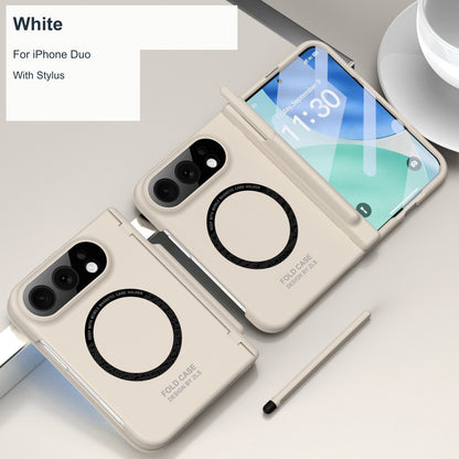 iPhone Duo | Hinge Protection Case with Glass Front & Optional Stylus