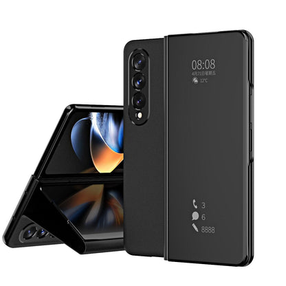 Mirror Clear View Flip Case For Samsung Galaxy Z Fold4 5G - Mycasety Mycasety