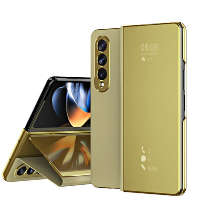 Mirror Clear View Flip Case For Samsung Galaxy Z Fold4 5G - Mycasety Mycasety