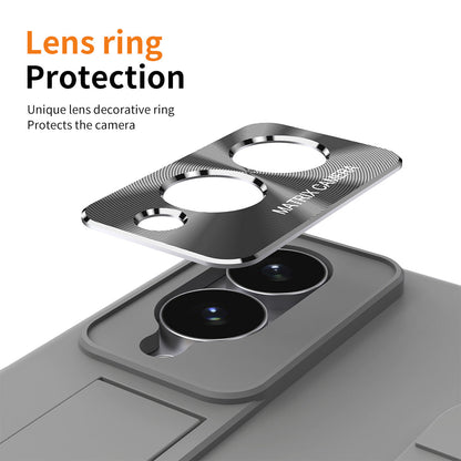 Armor Hinge Protective Phone Case Built-In Tempered Glass, Hidden Kickstand & Wrist Strap For Galaxy Z Fold 8/7/6/5/4