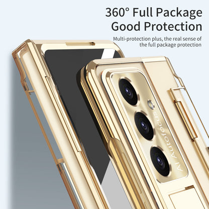 Armor Electroplated Shockproof Phone Case With Screen Protector For Galaxy Z Fold 8/7/6/5/4/3