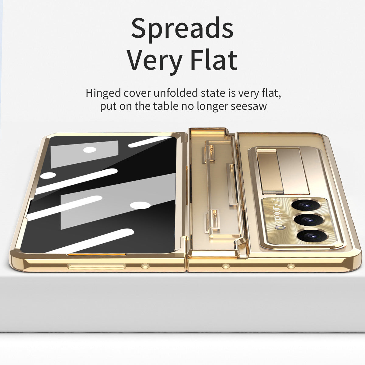 Armor Electroplated Shockproof Phone Case With Screen Protector For Galaxy Z Fold 8/7/6/5/4/3