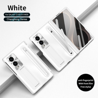 Armor Electroplated Phone Case With Pen Tray & Stylus & Glass Film For Galaxy Z Fold8 Wide Ultra