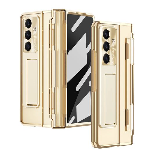 Armor Electroplated Shockproof Phone Case With Screen Protector For Galaxy Z Fold 8/7/6/5/4/3