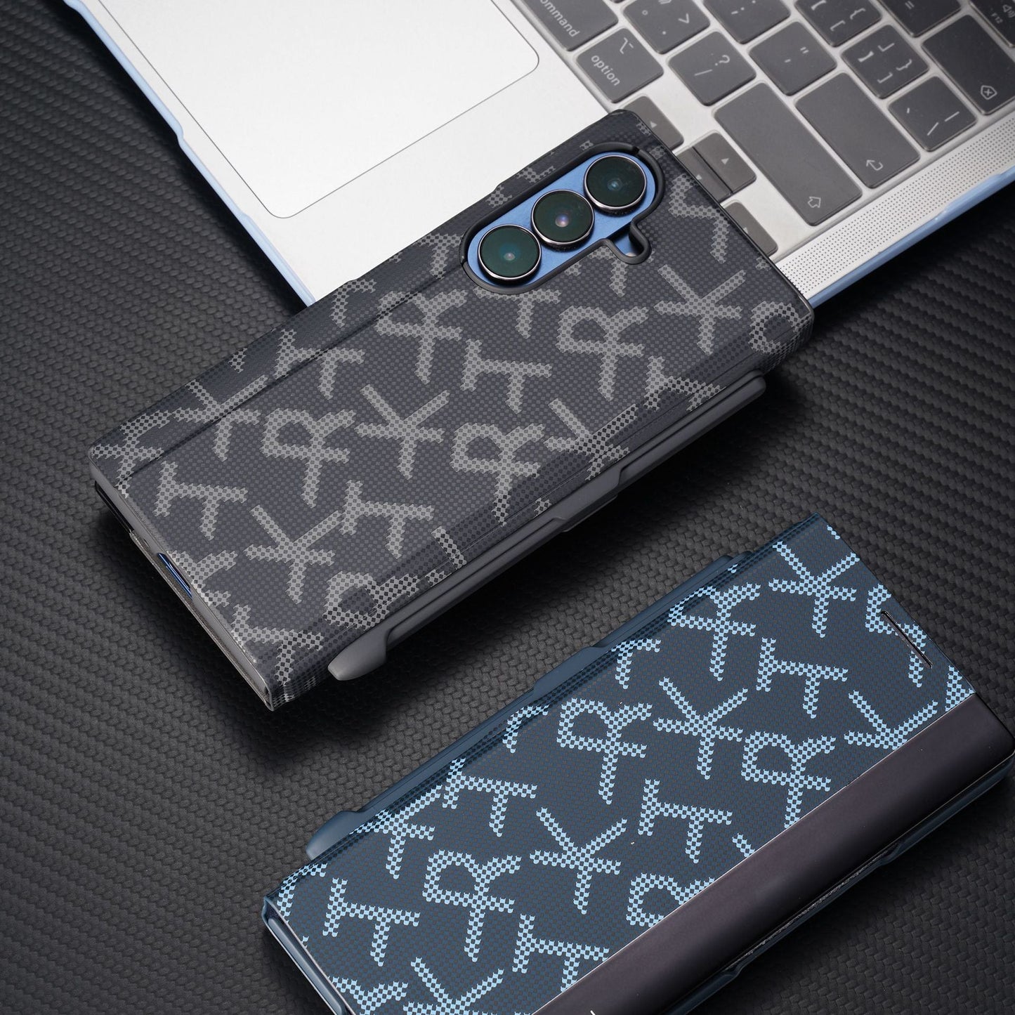 Business Leather Phone Case With Pen-slot & Stylus For Galaxy Z Fold Series