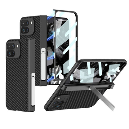 Magnetic Luxury Leather All-inclusive Invisible Bracket Phone Case For Google Pixel 9 Pro Fold