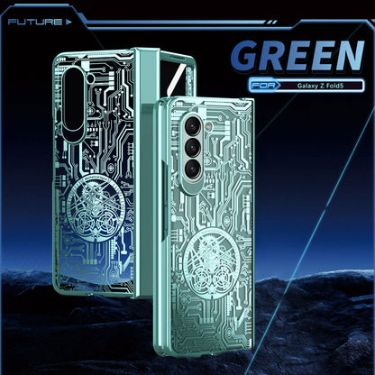 Mechanical Legend Electroplated Case For Samsung Galaxy Z Fold5/4/3 5G - mycasety2023 Mycasety