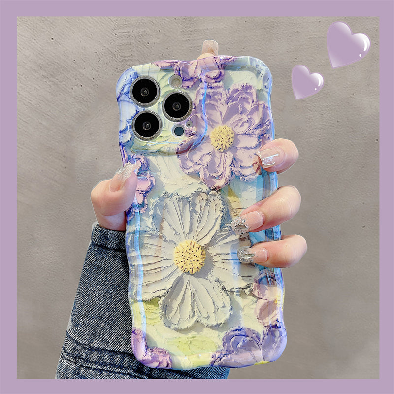 French Retro Oil Painting Flower iPhone Cases