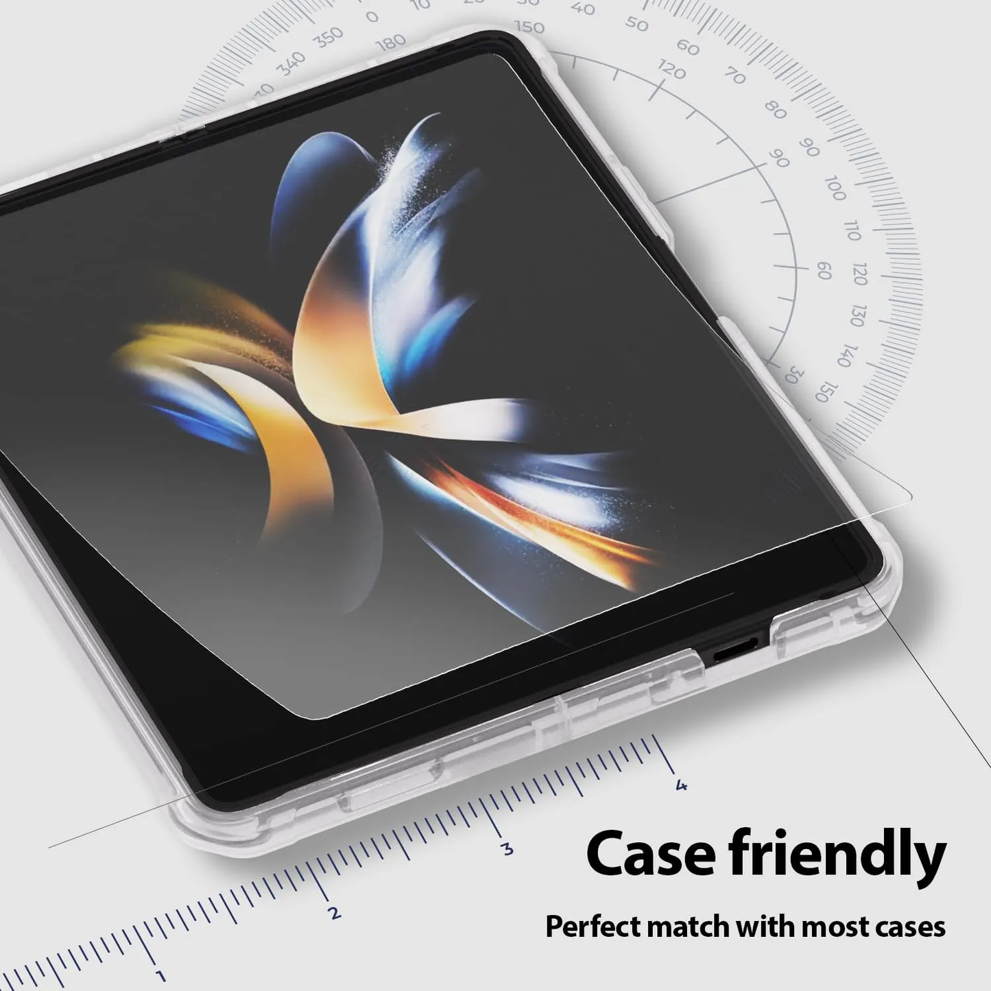 Galaxy Z Fold7 Fold6 Fold5 Fold4 Foldable Screen Protector With Auto Align Mounting Frame Kit
