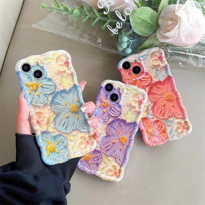 Oil Painting Flowers iPhone Case