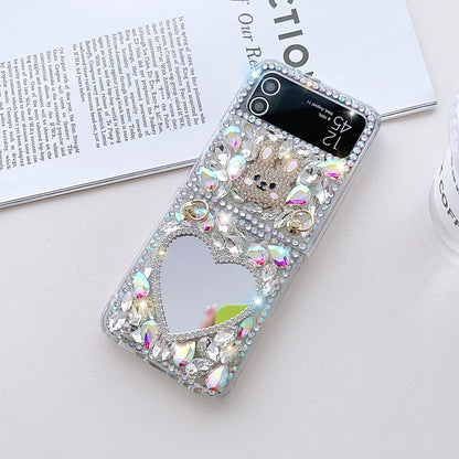 Luxury Rhinestone Samsung Galaxy Z Flip4 Flip3 Folding Phone Case