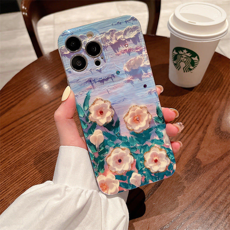 Oil Painting Flower Samsung/iPhone Case