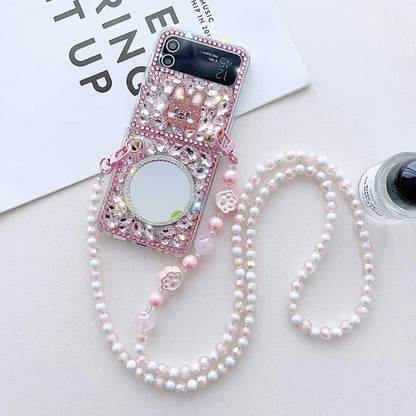 Luxury Rhinestone Samsung Galaxy Z Flip4 Flip3 Folding Phone Case