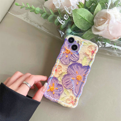 Oil Painting Flowers iPhone Case