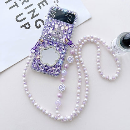 Luxury Rhinestone Samsung Galaxy Z Flip4 Flip3 Folding Phone Case