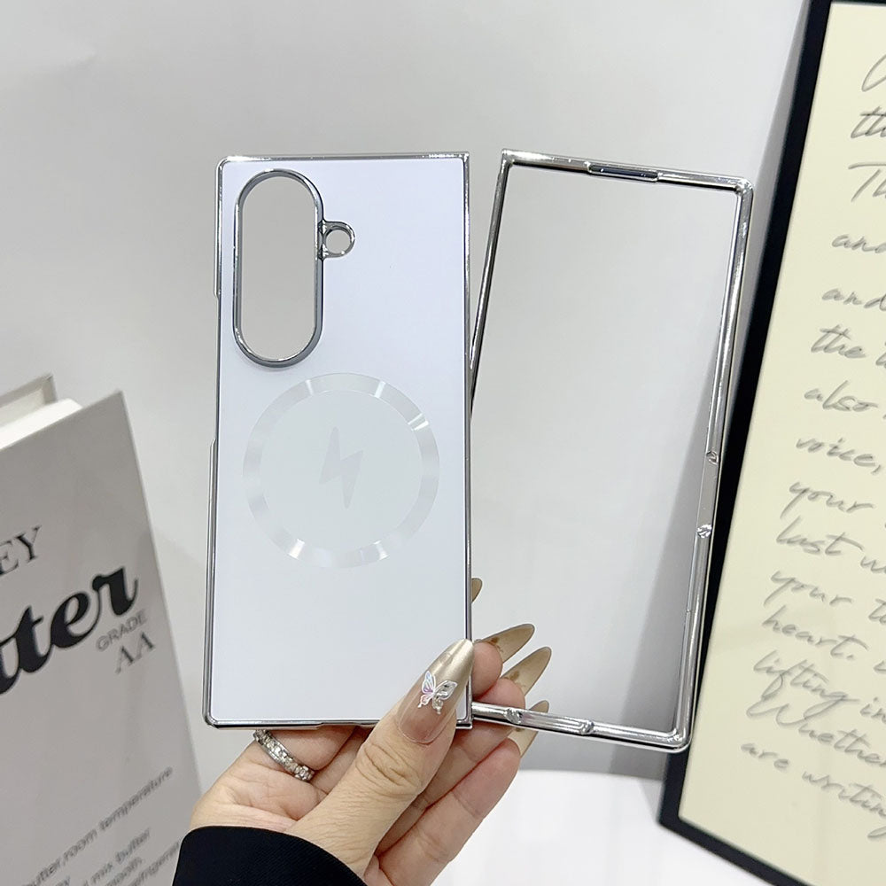 Electroplated Frosted Magnetic Phone Case For Samsung Galaxy Z Fold