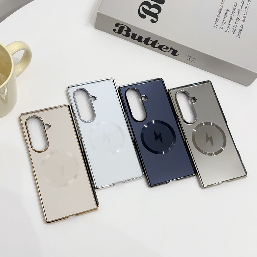 Electroplated Frosted Magnetic Phone Case For Samsung Galaxy Z Fold
