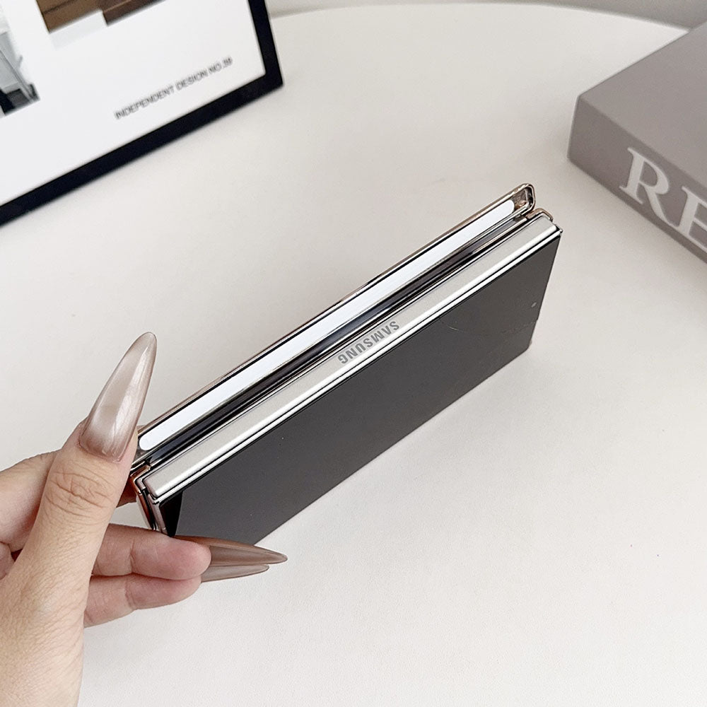 Magnetic Electroplated Rotating Stand Phone Case For Samsung Galaxy Z Fold