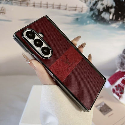Newest Leather Deer Phone Case For Samsung Galaxy Z Fold