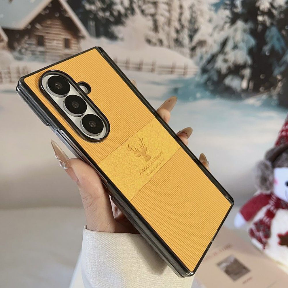Newest Leather Deer Phone Case For Samsung Galaxy Z Fold