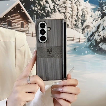 Newest Leather Deer Phone Case For Samsung Galaxy Z Fold